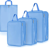 Packing Cubes, 4 PCS Travel Organiser Packing Bags Travel Luggage Packing Organizers with Shoe Bag for Clothes Suitcase Shoes